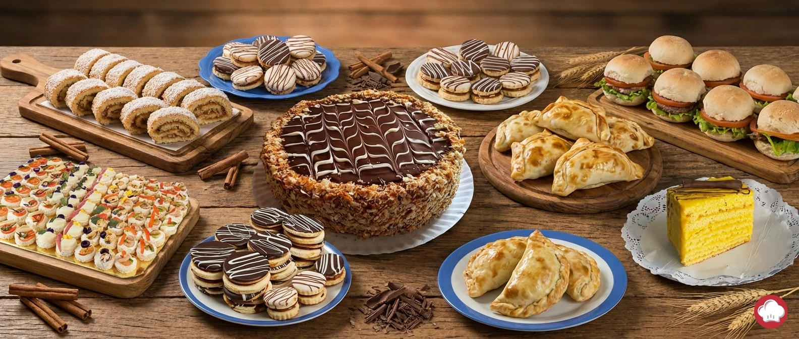 Tartas artesanales individuales con distintos rellenos